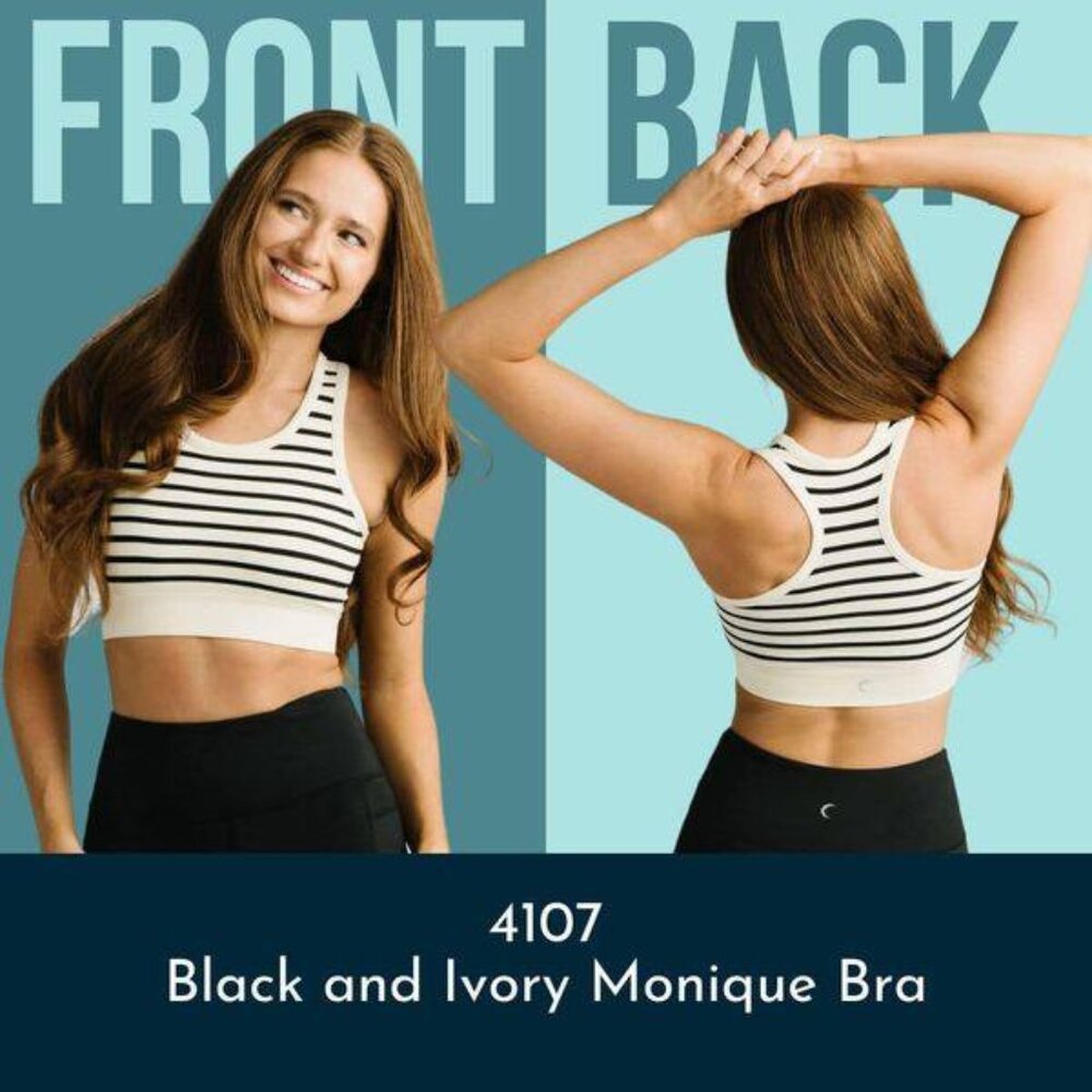 Black and Ivory Monique Bra